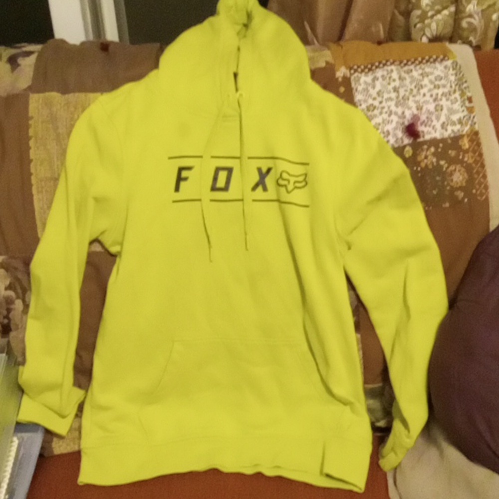 Lime green FOX hoodie